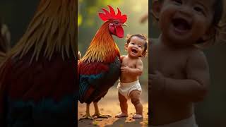 Download lagu bayi dengan ayam besar tertawa #baby #cute #funny #funnybaby #cutebaby #funnyvideos #ai #videolucu mp3