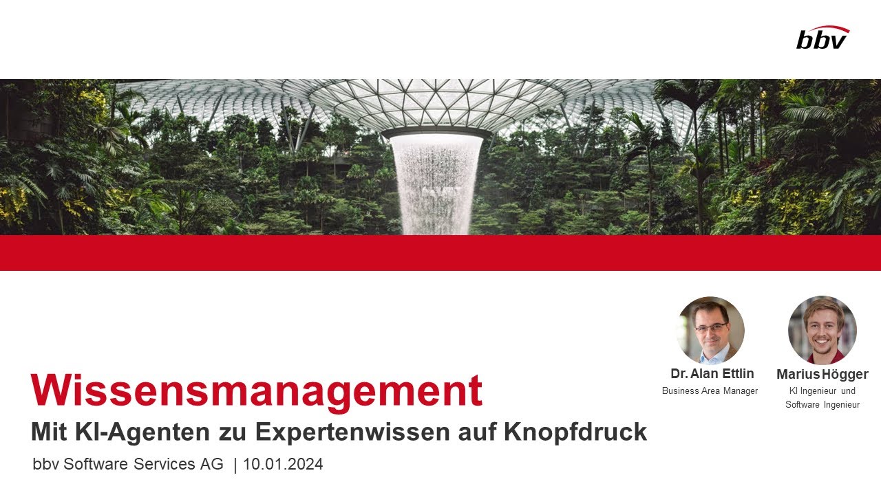 Mit KI-Agenten zu Expertenwissen auf Knopfdruck - bbv Software Services AG
