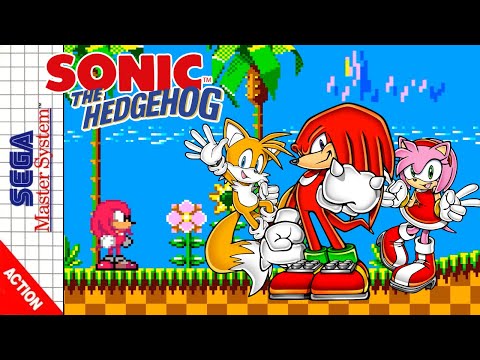 Knuckles, Tails and Amy in Sonic The Hedgehog [Master System]