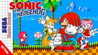 Knuckles, Tails and Amy in Sonic The Hedgehog [Master System]