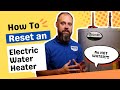 No Hot Water Easily Reset Your Electric Water Heater
