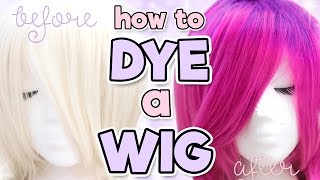 HOW TO DYE A SYNTHETIC WIG | Alexa