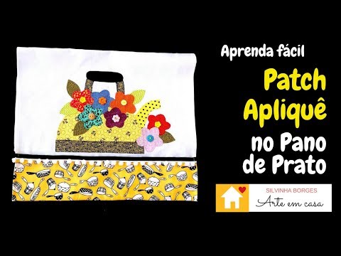 Fazendo um Patchapliquê fofo no Pano de Prato