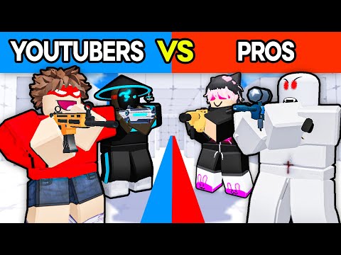 YouTubers VS Pros In Roblox Rivals!