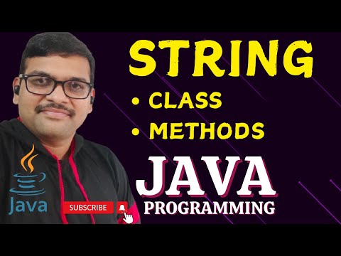 STRING CLASS STRING METHODS JAVA PROGRAMMING
