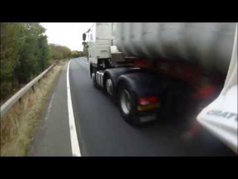 Lorry Close Pass on Cyclist 01-10-14