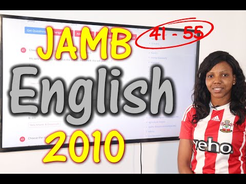 JAMB CBT English 2010 Past Questions 41 - 55