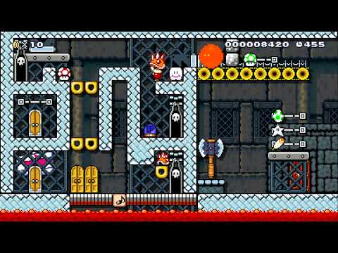 Super Puzzle World 5-4 by PuzzleKing - SUPER MARIO MAKER - NO COMMENTARY 1bc 1bc