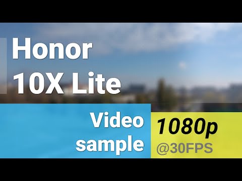 1080p 30fps (main camera) - Honor 10X Lite video sample