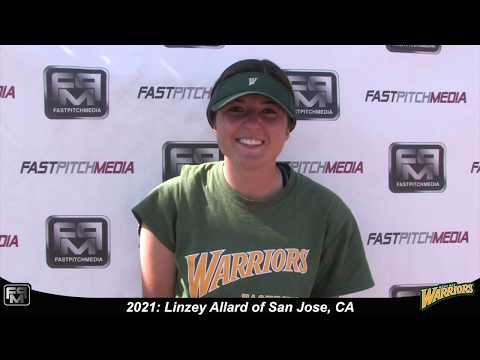 2021 Linzey Allard Lefty Pitcher and First Base Softball Skills Video - West Bay Warriors