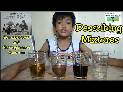 Grade 6 Science Quarter 1 Module 1 Lesson 1: Examples of Homogeneous and Heterogeneous