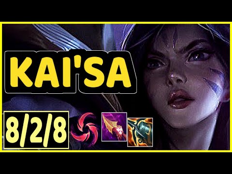 KAI'SA - 8/2/8 KDA BOTTOM ADC GAMEPLAY - EUW Ranked DIAMOND
