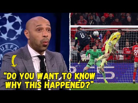 THIERRY HENRY'S REACTION TO BENFICA'S GOAL AND WHAT YOU DIDN'T SEE OF REAL MADRID'S SHAMEFUL DEFEAT