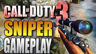 Nine Lives - Sniper Battle Mode Gameplay on Argentan - Call of Duty 3 Multiplayer Gameplay COD3