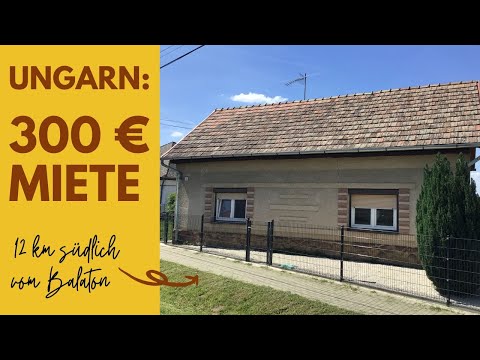 Haus für 300 € Miete in Ungarn, Nähe Plattensee – Balaton – in Buzsák, 12  km von Fonyód entfernt.