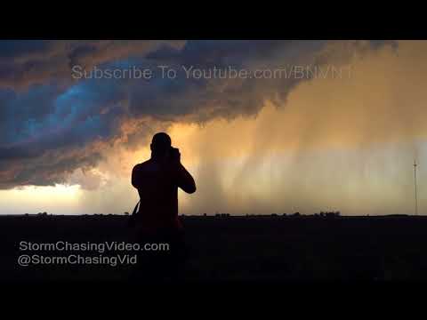 Willow, OK Severe Dust Storm & Vivid Lightning - 5/25/2018