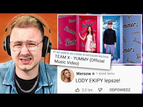 OCENIAM PIOSENKI POLSKICH YOUTUBERÓW - TEAM X - YUMMY (Official Music Video) z @Aro_Szef