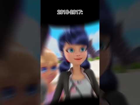 The entire evolution of Lady Bug from 2022 (year) to 2012 (year)#miraculous#shorts#evolution