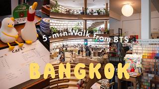 バンコクVlog🇹🇭 BTS駅近で巡る穴場カフェ&絶品ローカルグルメ☕️ アリーからラチャテウィー駅まで街歩き🍃