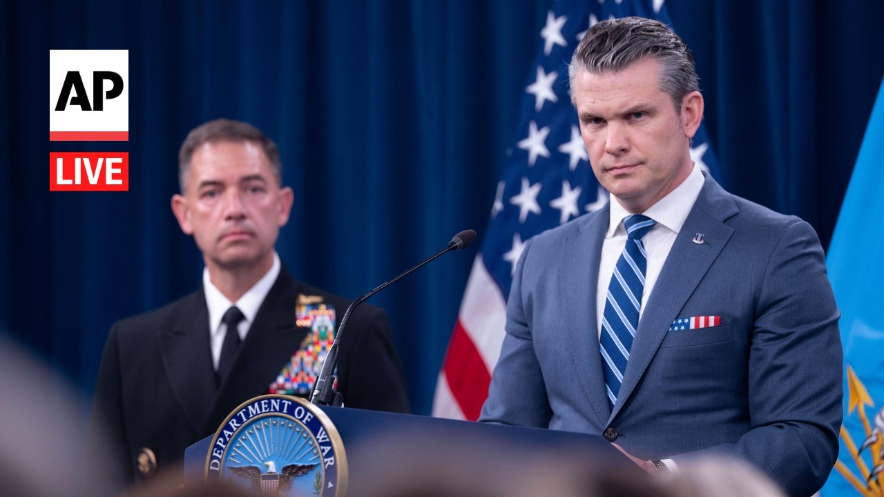 Video | LIVE: Pete Hegseth holds Pentagon briefing on the Iran war