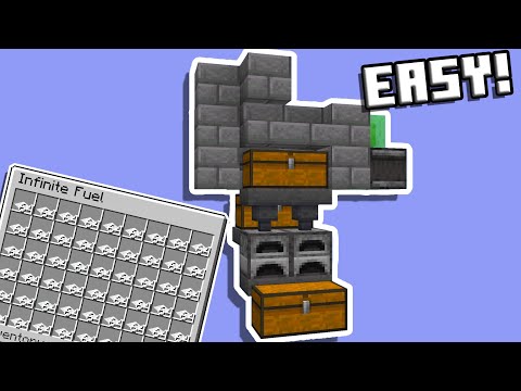 Best Easy Super Smelter Minecraft Tutorial Infinite Fuel