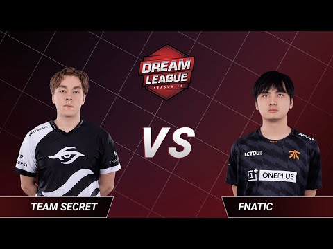 Team Secret vs Fnatic - Game 2 - Upper Bracket Round 1 - DreamLeague Season 13 - The Leipzig Major