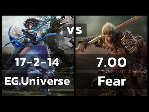EG.Universe vs Fear • Mirana • 17-2 — Patch 7.00 Pro MMR