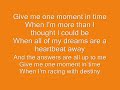 Whitney Houston - One Moment in Time - Lyrics