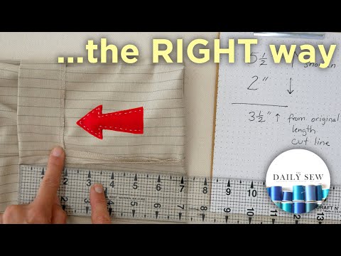 How to Hem Dress Pants: No Show Hem | The Daily Sew