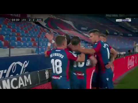 Gol de Morales al Barcelona | Morales empata el partido al Barcelona | 2-2 | Gol del Levante 2021 HD
