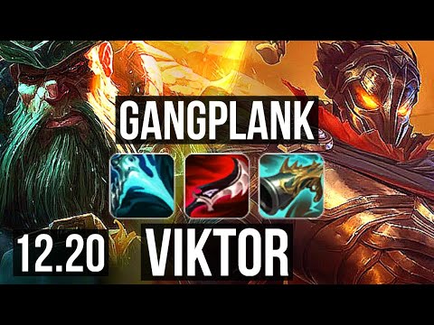 GANGPLANK vs VIKTOR (MID) | 14/1/12, 2.4M mastery, 65% winrate, Legendary | TR Master | 12.20