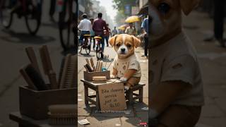 Poor puppy's house burned by rich puppies,🥺😔, heartbroken💔 #thepuppysquest
