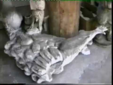 Het atelier van Roel D'Haese (Jan De Lichte sculptuur)