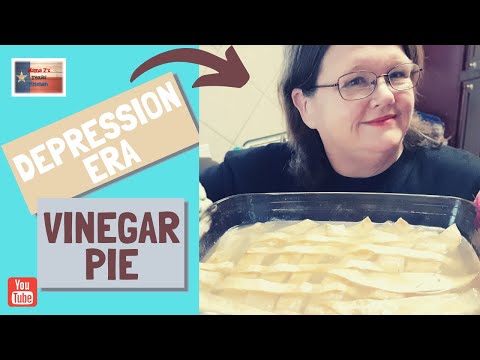 My Great grandmothers depression era vinegar pie recipe 🥧