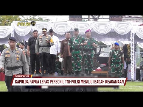 KAPOLDA PAPUA LEPAS PERSONEL TNI POLRI IBADAH KE YARUSALEM