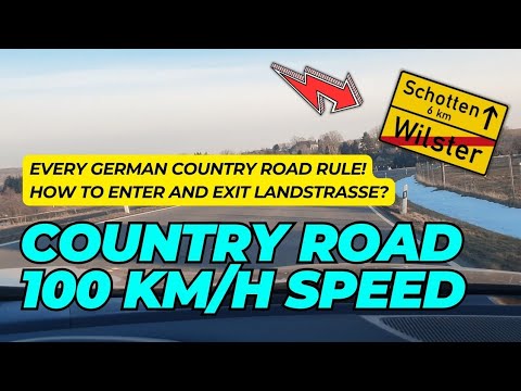 How to Drive on a Landstraße (Country Road) in Germany!