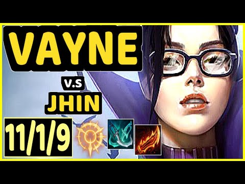 OMOK KING (VAYNE) vs JHIN - 11/1/9 KDA BOTTOM ADC GAMEPLAY - NA Ranked DIAMOND