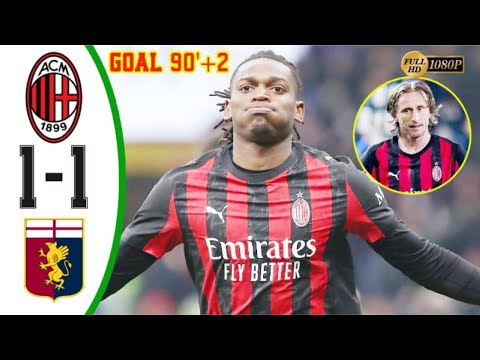 AC Milan vs Genoa 1-1 - All Goals & Highlights 2026 🔥 Rafael Leão Goal