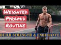 HOW TO BUILD SIZE & ENDURANCE | WEIGHTED CALISTHENICS | RAW WORKOUT CLIPS | UNEDITED FULL ROUTINE