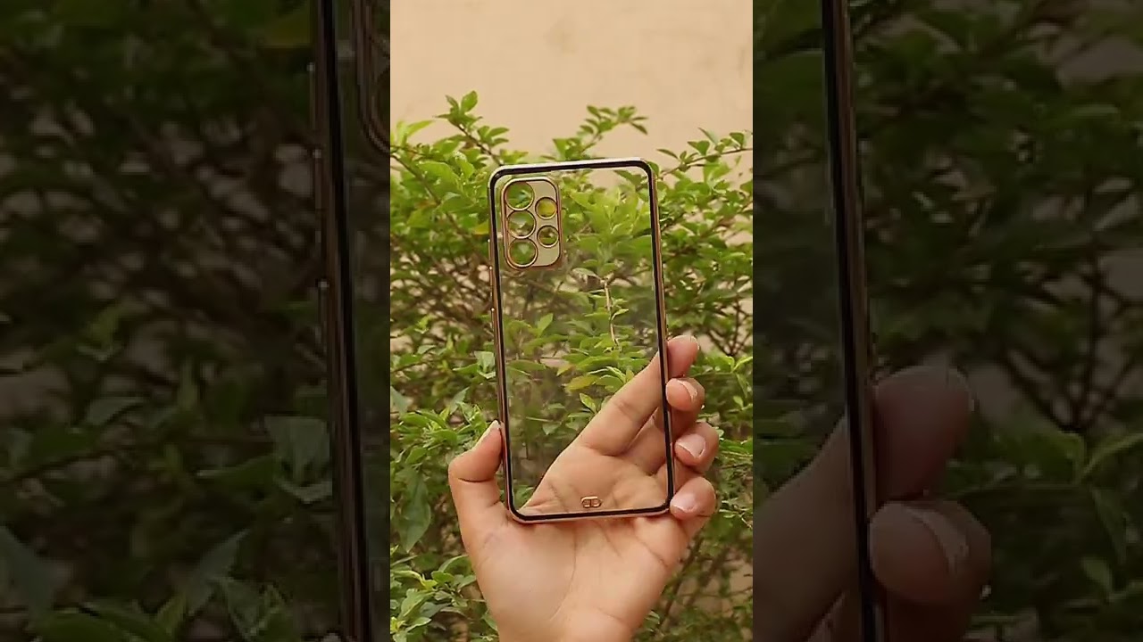 Black Electroplated silicone case for Samsung A32 4G