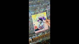 Small Still Life Impressionism Oil Painting Demo - Artist Jose Trujillo
