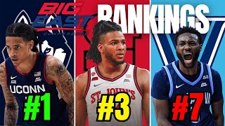 Ranking EVERY Big East College Basketball Team | Big East College Basketball Preview 2025-26