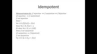 Espaces vectoriels partie 27 : Idempotent