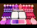 PINK Vs PURPLE Mixing Random Into GLOSSY Slime Satisfying Slime Video 115