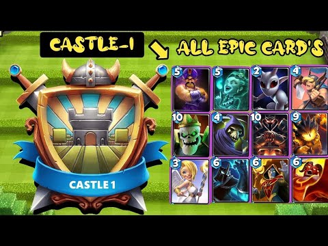 Trolling Opponents 🤣 In Castle 1 With All Epic 🔥 Cards In One Deck! 💥 Castle Crush : War Battle