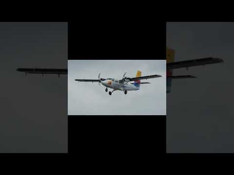 🛩️ Satena DHC-6 Twin Otter 🇨🇴 procedente de Timbiquí ⛰️➡️🏙️, en final con viento cruzado