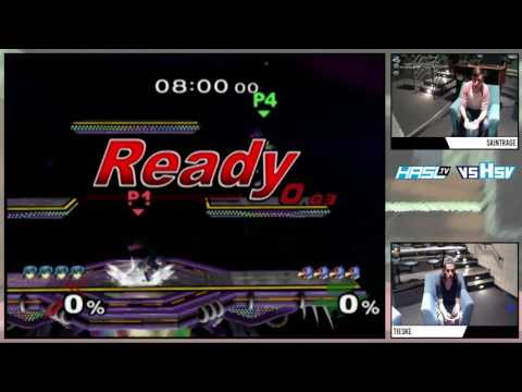 vsHsv s1e8 – saintrage (Falco) vs Tieske (Marth) – Losers Semis – Melee