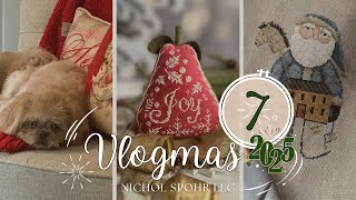 VLOGMAS DAY 7 is OVER but Did I FINISH My PEAR Stitch Project