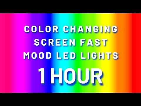 Color Changing Screen Fast 1 HOUR | Mood Led Lights