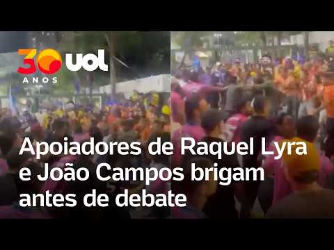 Apoiadores de Raquel Lyra e João Campos brigam antes de debate em Caruaru